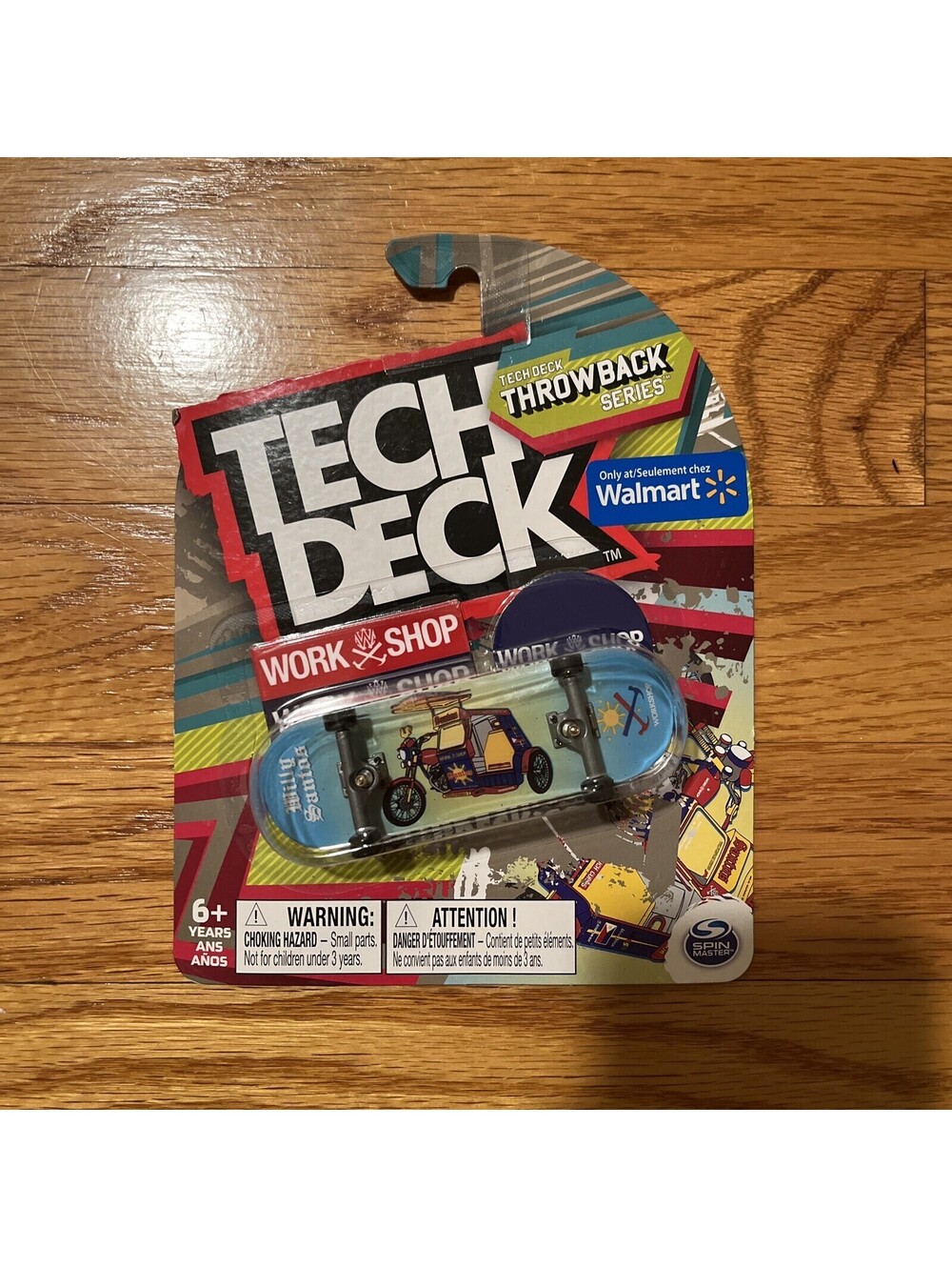 Tech Deck Work Shop Throwback Series  Ultra Rare Only At Walmart Fingerboard